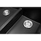 Msi Black Double Bowl 32in X 21in Quartz Undermount 60/40 Kitchen Sink ZOR-QTZ-DBSNK-0103 - alternate 3